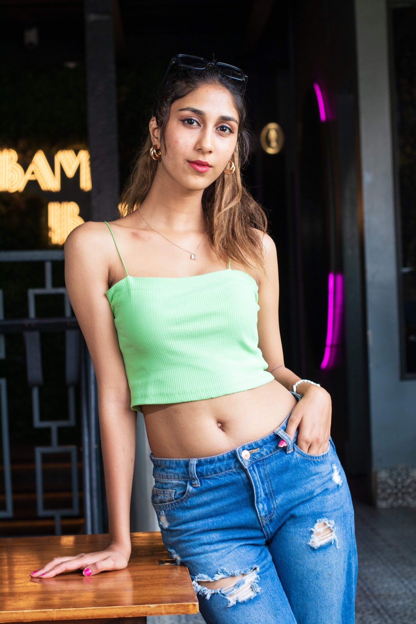 Basic Spaghetti crop top
