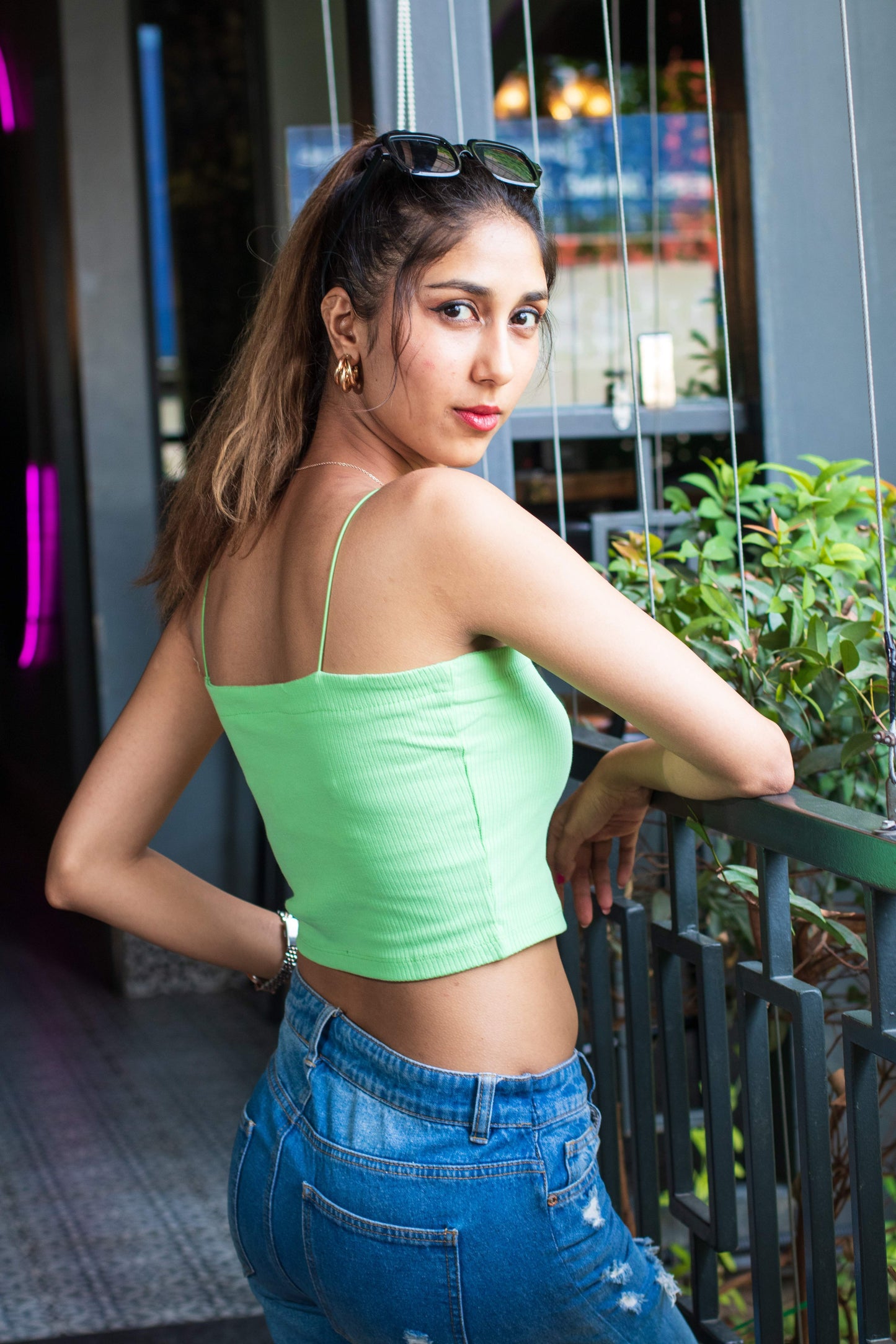 Basic Spaghetti crop top