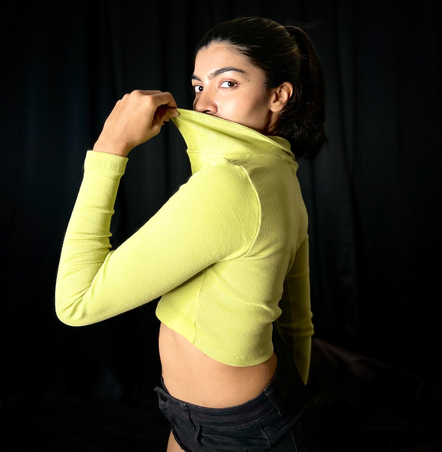 Basic v Collar Full Sleeve