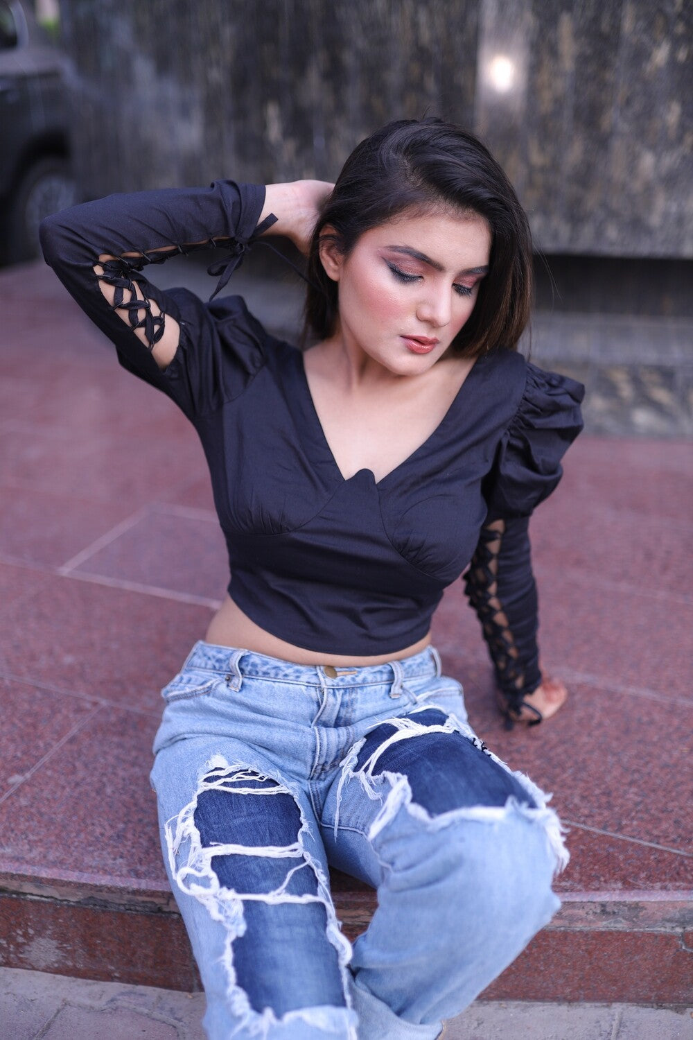 Black Crop Top